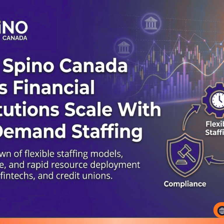 Ensure images used in the blog have alt text like "Spino Canada team working on financial software" or "Staff augmentation for banks."